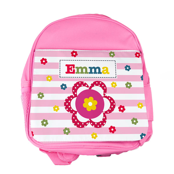 Personalised Girl's Pink Mini Rucksack