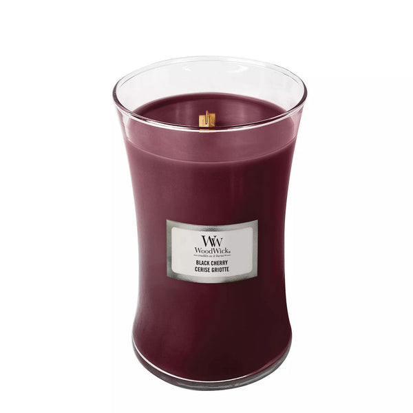 Woodwick Large Hourglass candle - Black Cherry