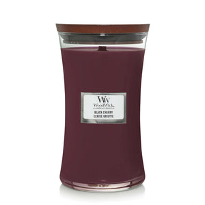 Woodwick Large Hourglass candle - Black Cherry