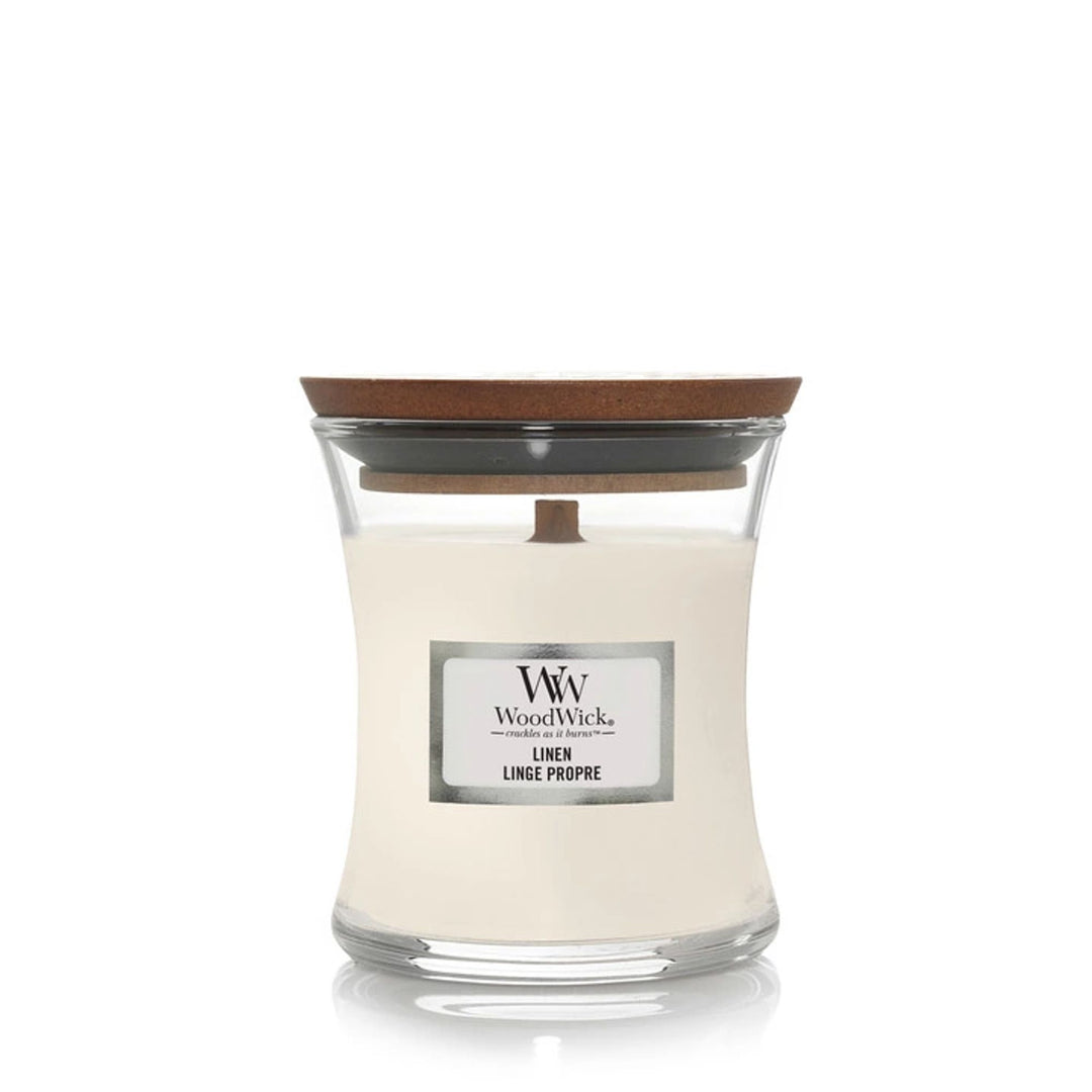 Woodwick Mini Hourglass candle - Linen