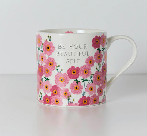 Belly Button Designs China Mug - Be Your Beautiful Self