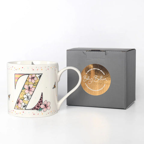 Belly Button Designs China Mug - Monogram Initial - Z