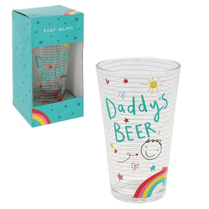 School Book Beer Glass - Daddy