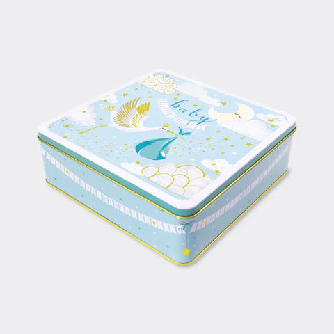 Large Keepsake Tin - Baby Boy Keepsakes