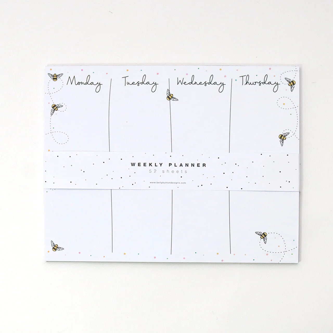 Belly Button Designs Weekly Planner  - Bees