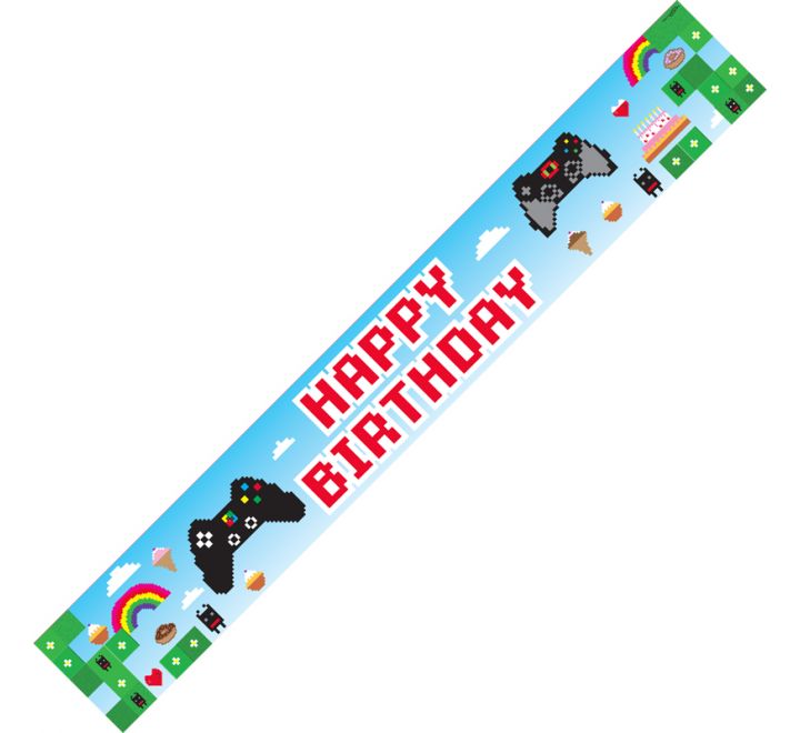 Oaktree - 9ft Blox Game Birthday Banner