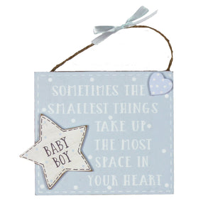 Petit Cheri - The Littlest Things Plaque - Blue