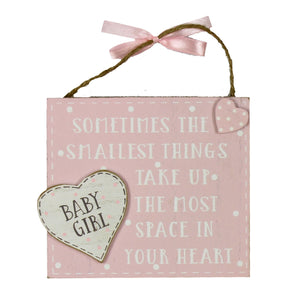 Petit Cheri - The Littlest Things Plaque - Pink