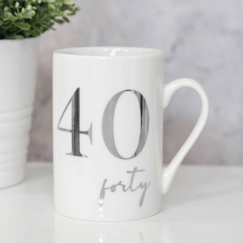 Milestones Ceramic Mug - 40th