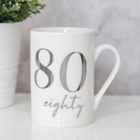 Milestones Ceramic Mug - 80th