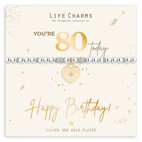 80th Birthday Bracelet