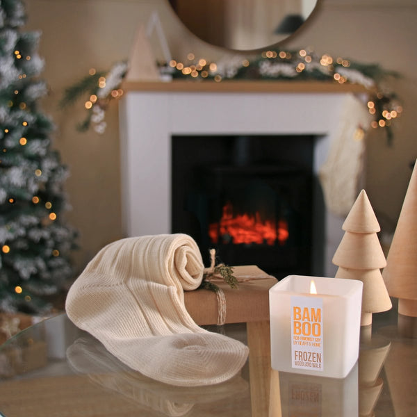 Bamboo - Small Candle & Sock Gift Set