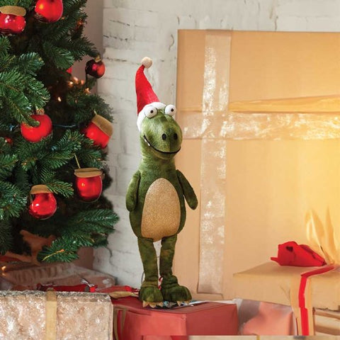 Green Festive Dino - Standing