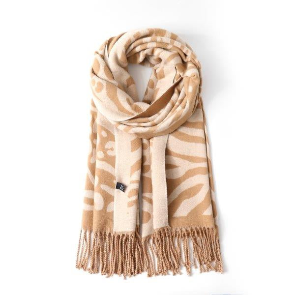 Reversible Leopard and Zebra  - Beige