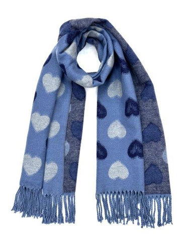 Reversible Retro Heart - Blue