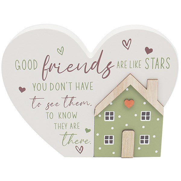 Love & Affection Heart Plaque - Friends