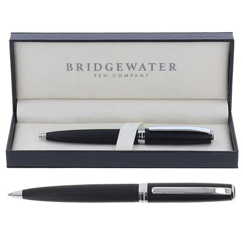 Bridgewater - Stirling Matt Black & Chrome Ball Pen