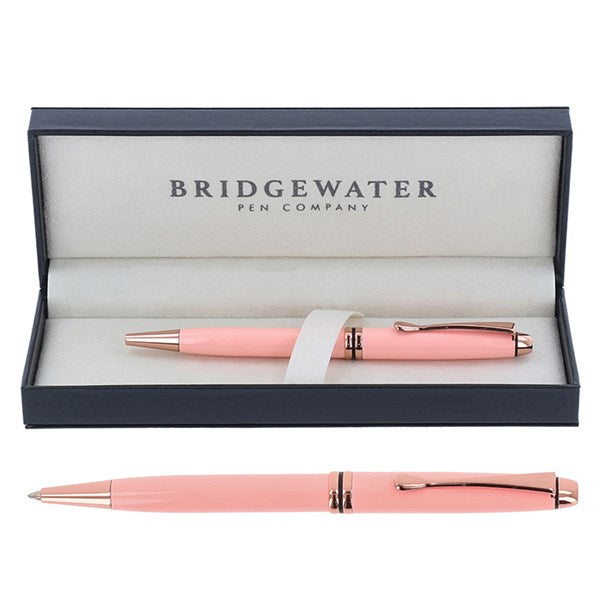 Bridgewater - Winchester Gloss Pink & Rose Gold Ball Pen