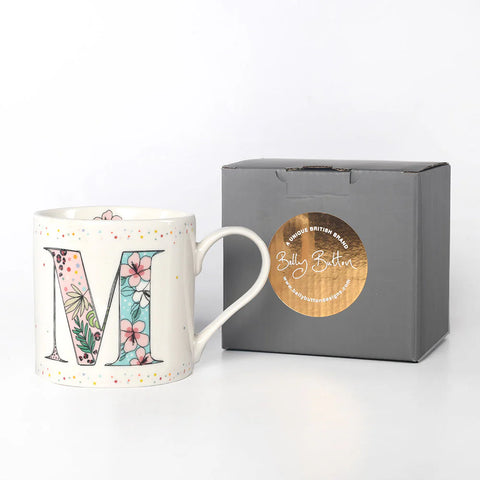 Belly Button Designs China Mug - Monogram Initial - M