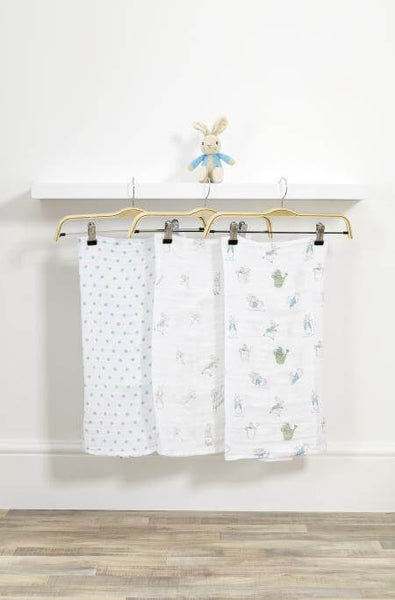 Peter Rabbit Soft Toy & Muslins Gift Set