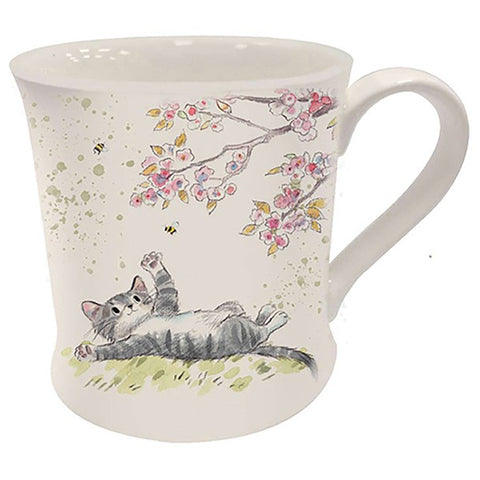 Pawsitively Purrrfect Tabby Cat Mug