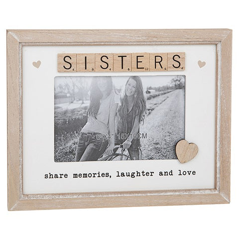 Scrabble Sentiments Frame Sisters