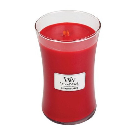 Woodwick Large Hourglass candle - Crimson 	Berries