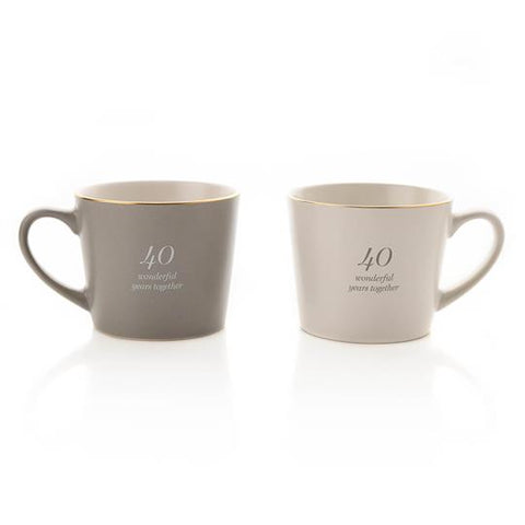 Amore - 40th Anniversary Mugs