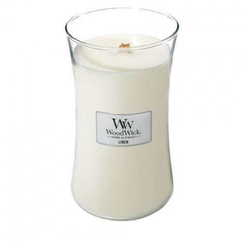 Woodwick Large Hourglass candle - Linen