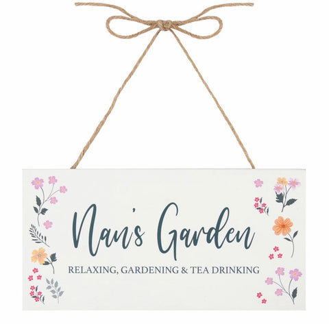 Nan’s Garden Hanging Sign