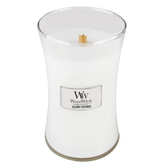 Woodwick Large Hourglass candle - Island Coconut