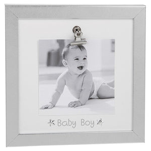 Silver Clip Frame  Baby Boy