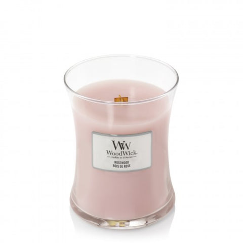 Woodwick Medium Hourglass candle - Rosewood